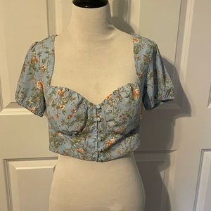 Daphne crop blouse